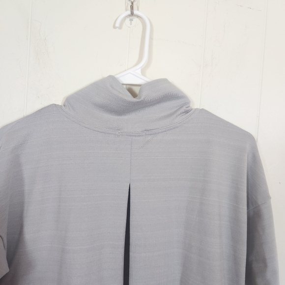REI Co-Op Take Your time Pullover Size Small Gray Cowl Neck Tie Waist - Picture 7 of 15
